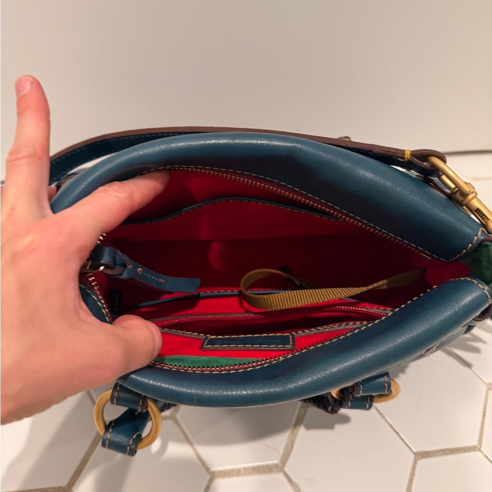 Dooney and Bourke Florentine Satchel Denim - Picture 3 of 6
